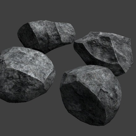 Low Poly Stones preview image 1